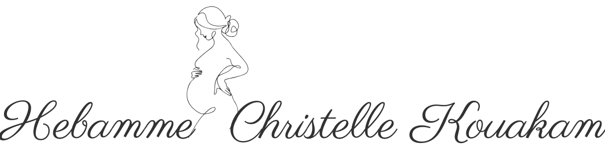 Logo noir Hebamme Christelle Kouakam